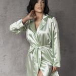Sweet green bathrobe