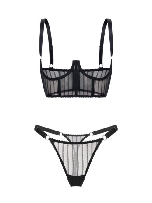 Corset Passion Black set