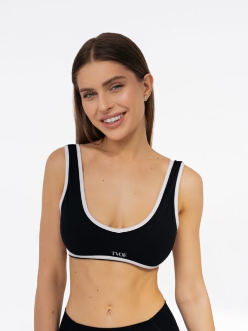 Juoda sportinė liemenėlė