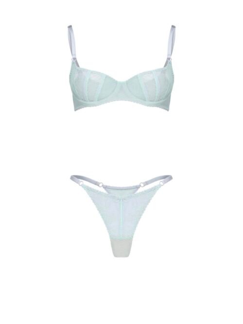 Mint Peony petal set