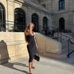 „Éclipse Noir“ – elegantiška juoda midi suknelė
